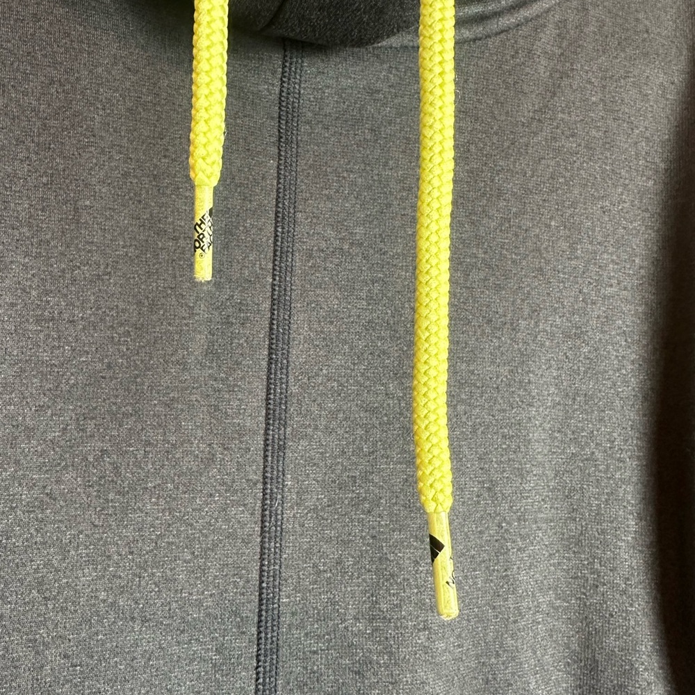 North Face Gray Funnel Neck Hoodie Pullover Sweatshirt Women’s Size Medium - Picture 6 of 15